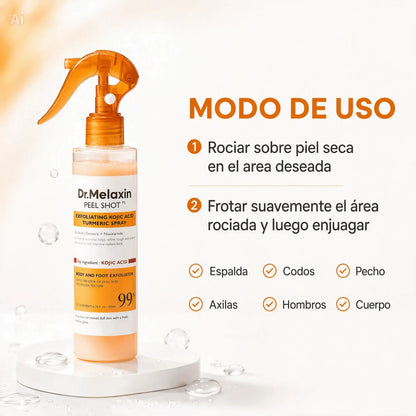 Exfoliante Corporal con Ácido Kójico y Cúrcuma